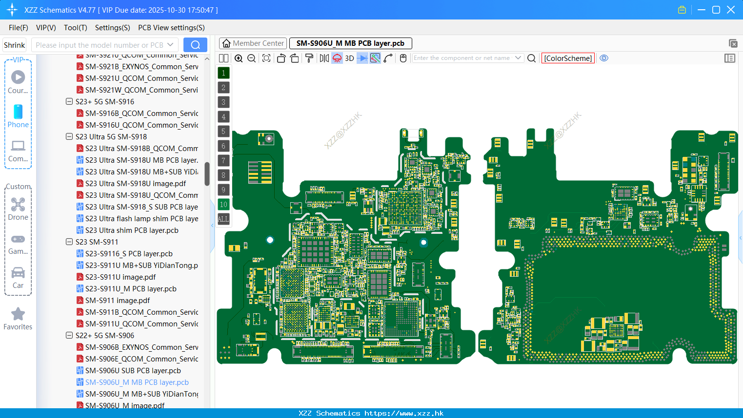 Samsung SM-S906U_M MB PCB Layer